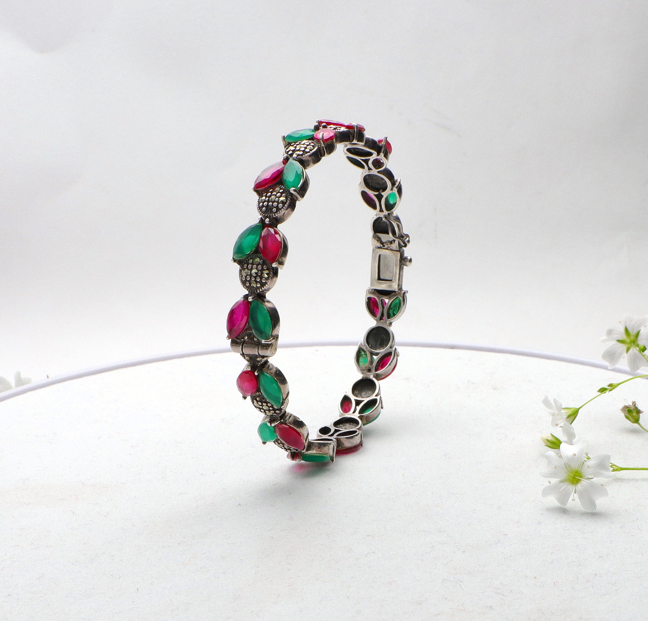Silver Dual Tone Bangles
