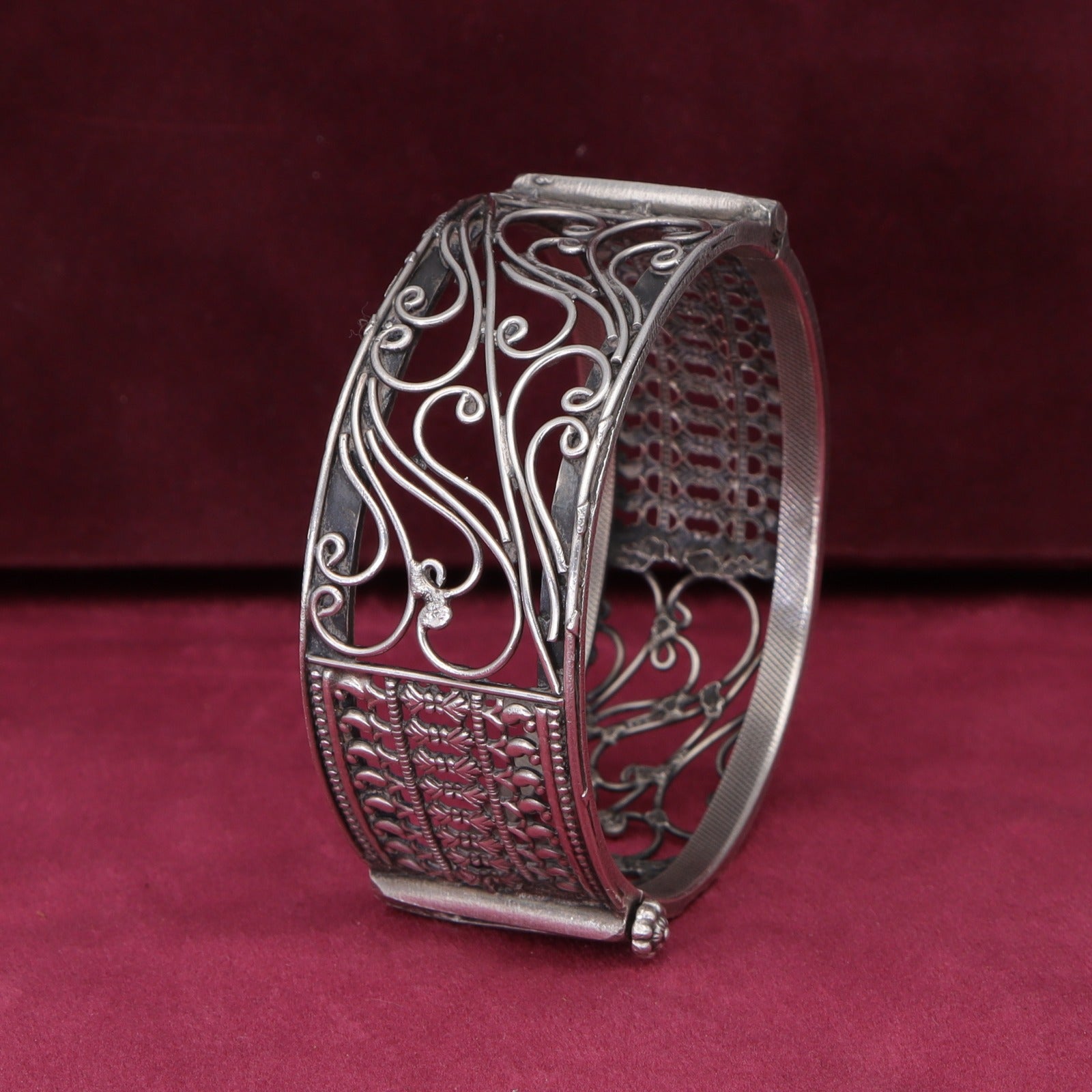 Silver Antique Bangles