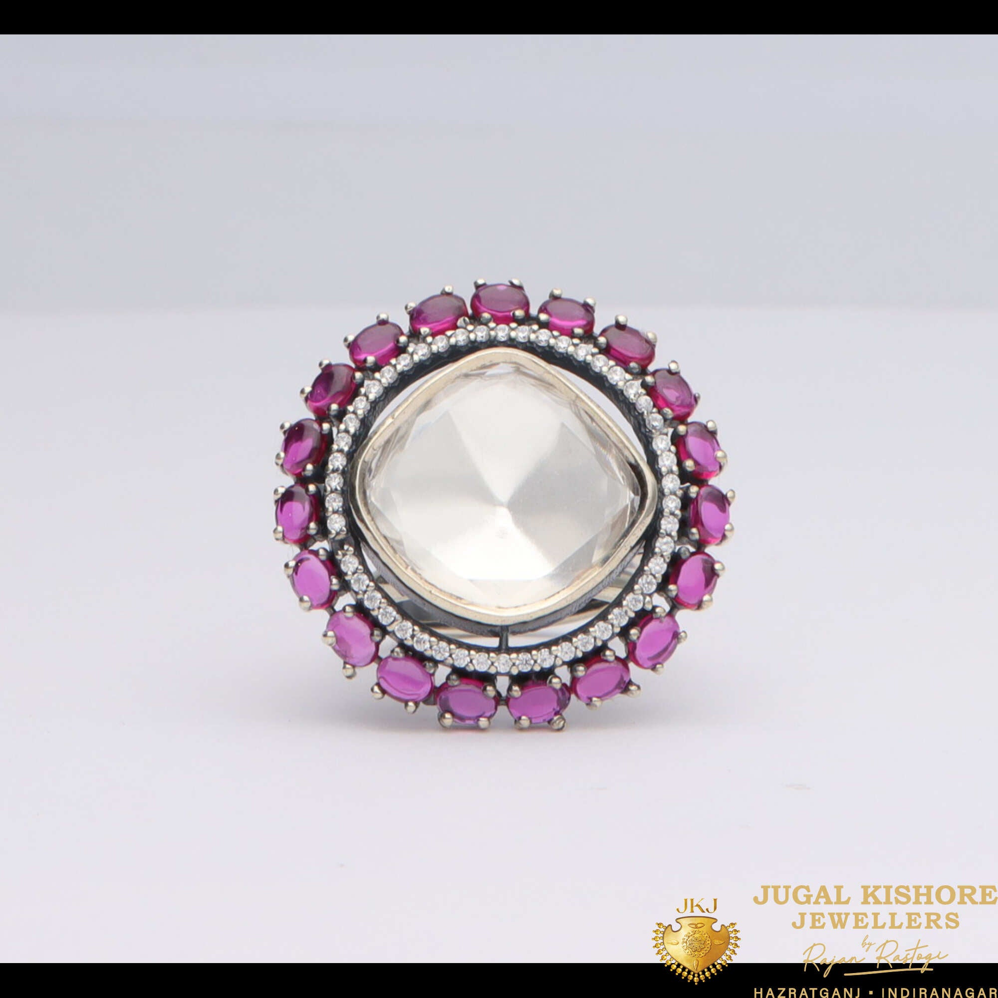 Silver Mossanite Ring