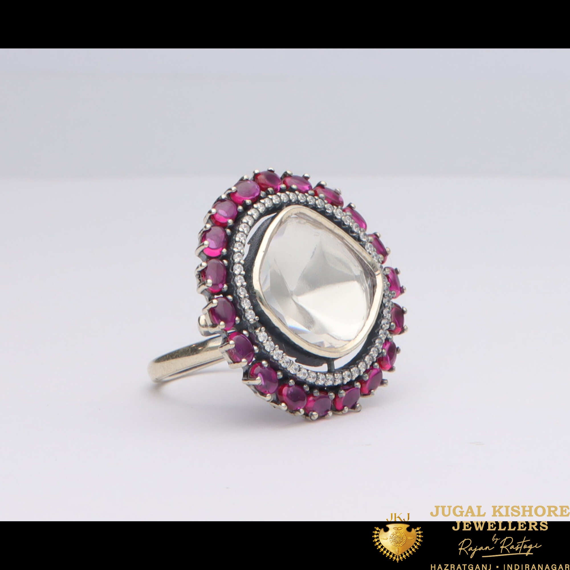 Silver Mossanite Ring