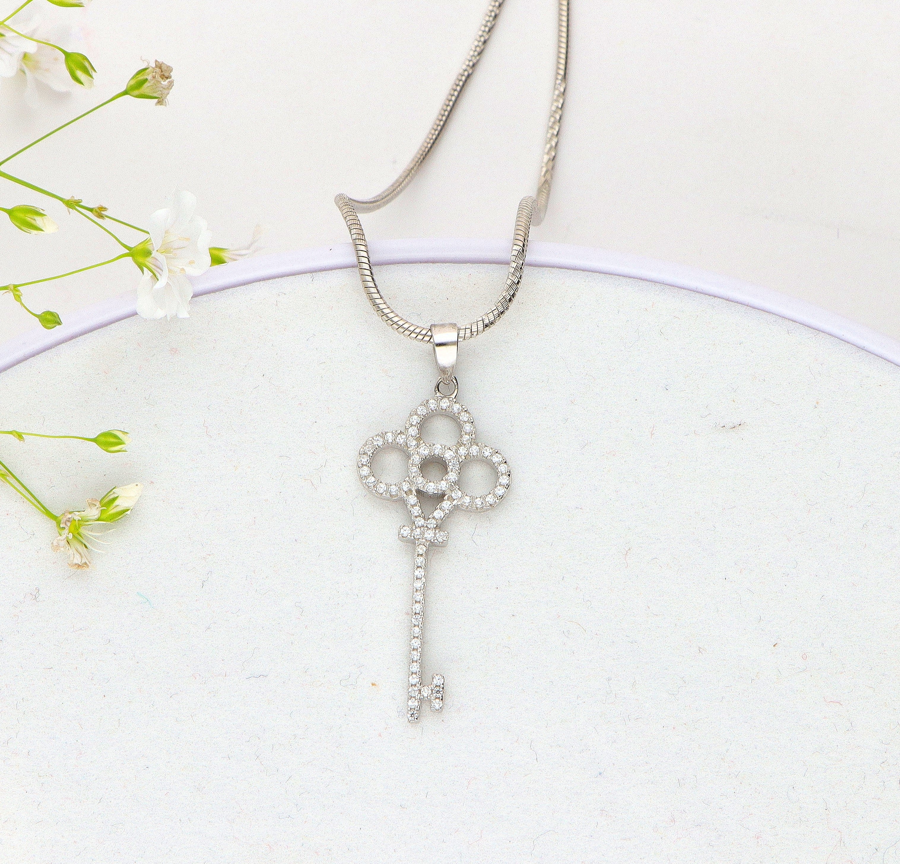 Silver Key Pendant 92.5%