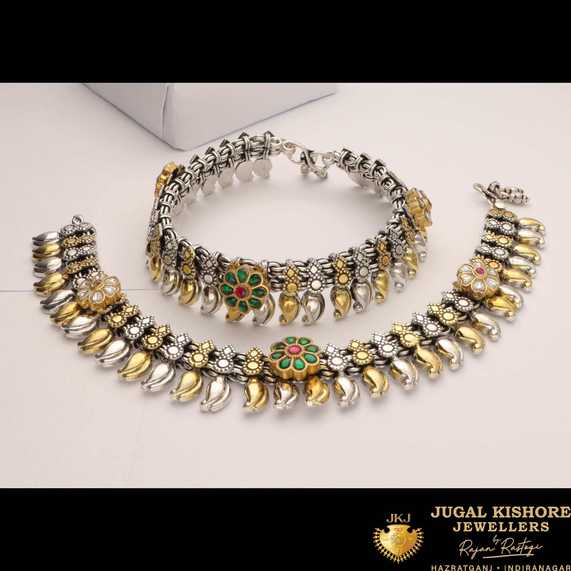 Bridal Silver Payal
