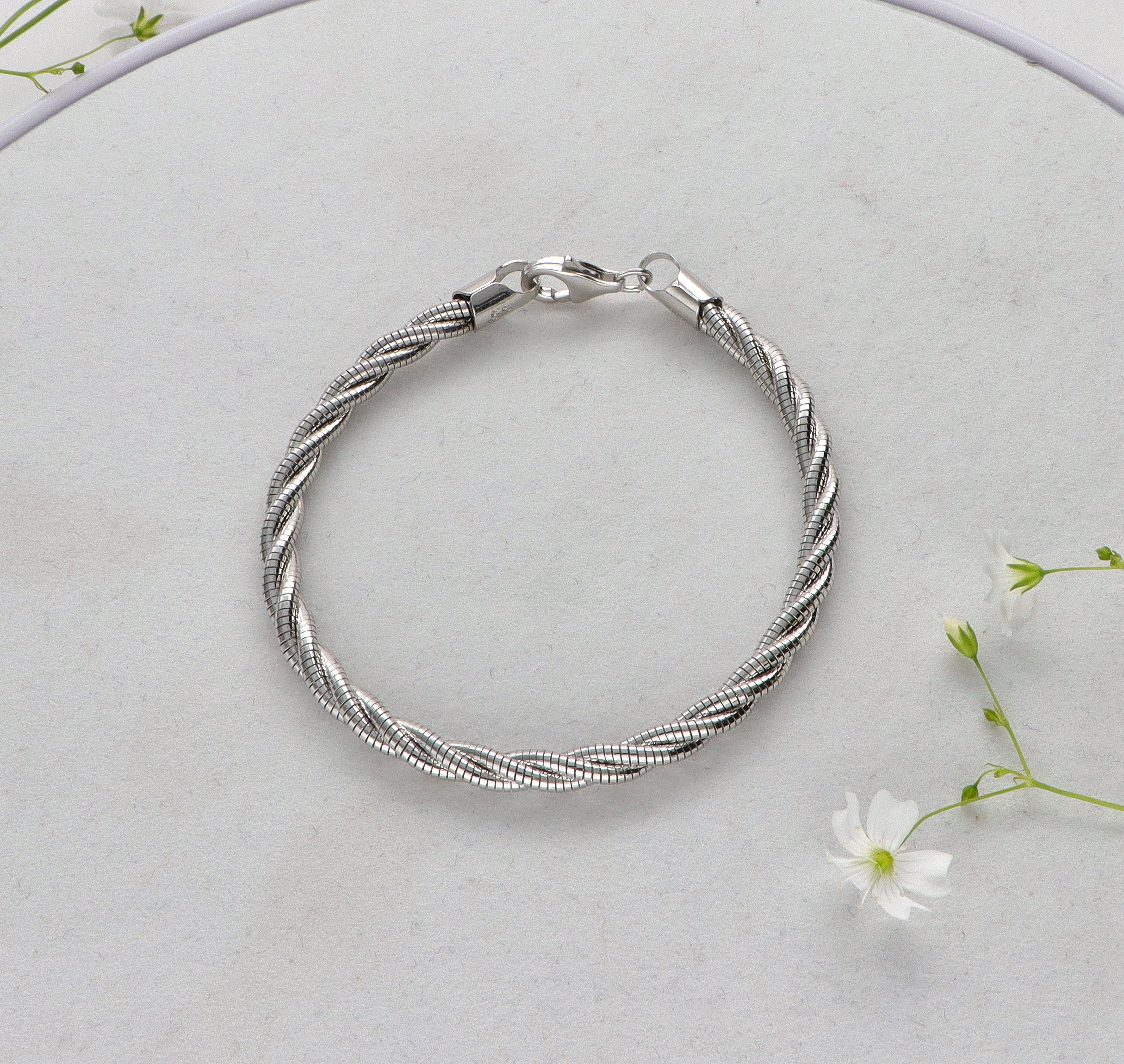 Silver High Polish Bracelet 92.5%