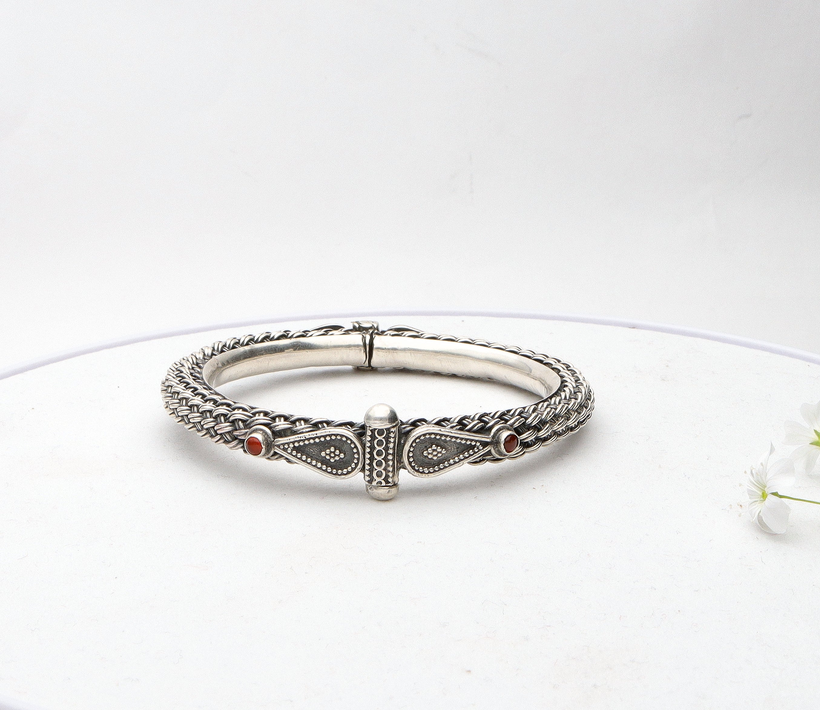 Silver Antique Bangles