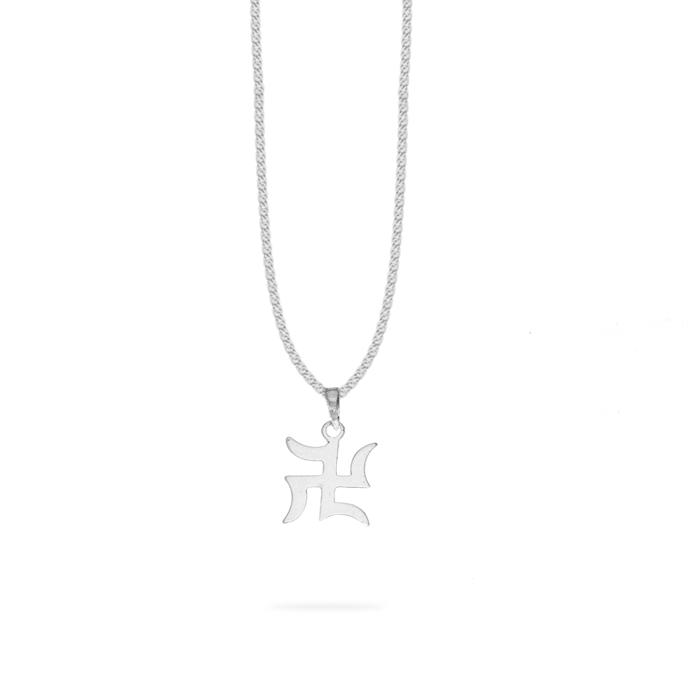 Striking silver Swastik pendant