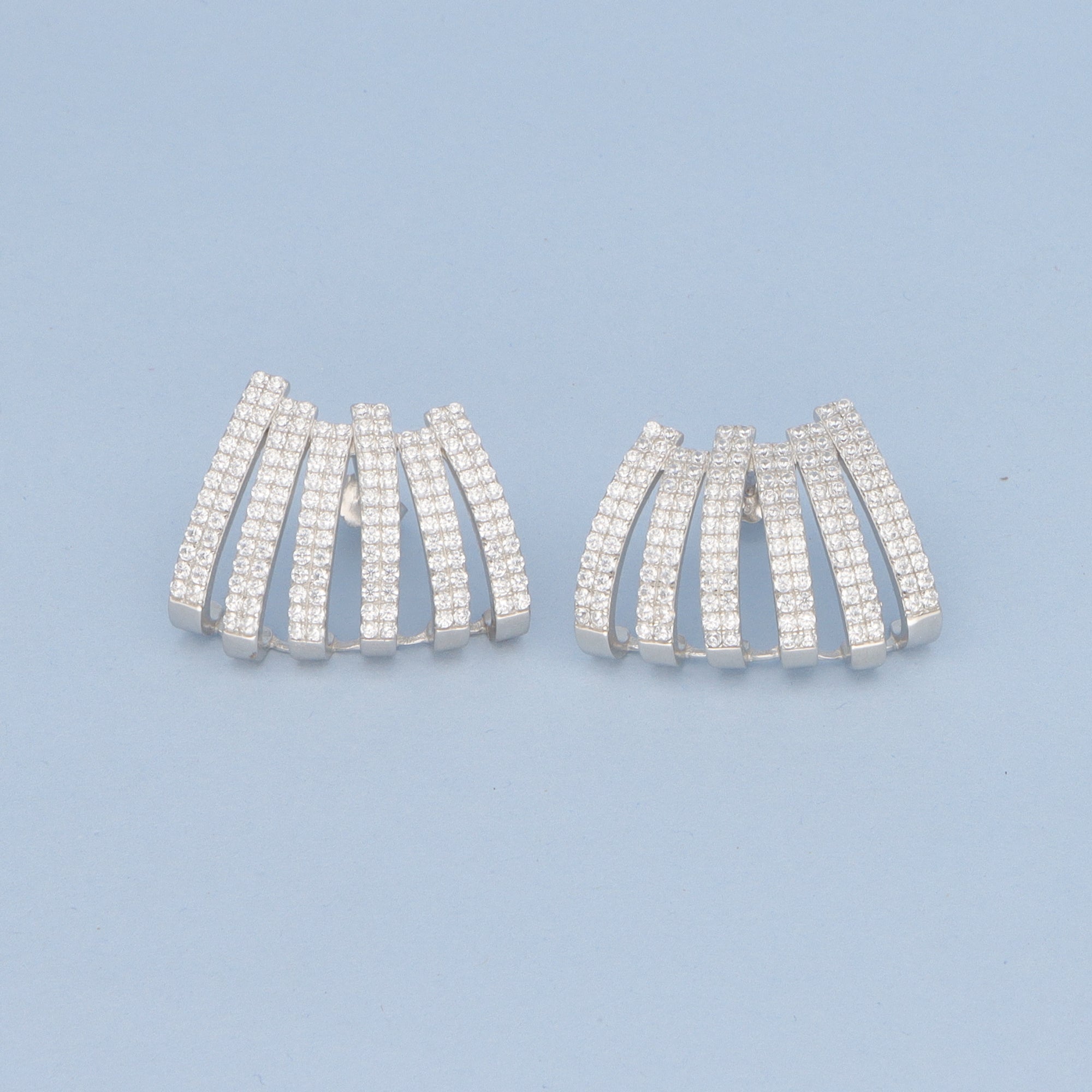 Cubic Zircon Cage Studs