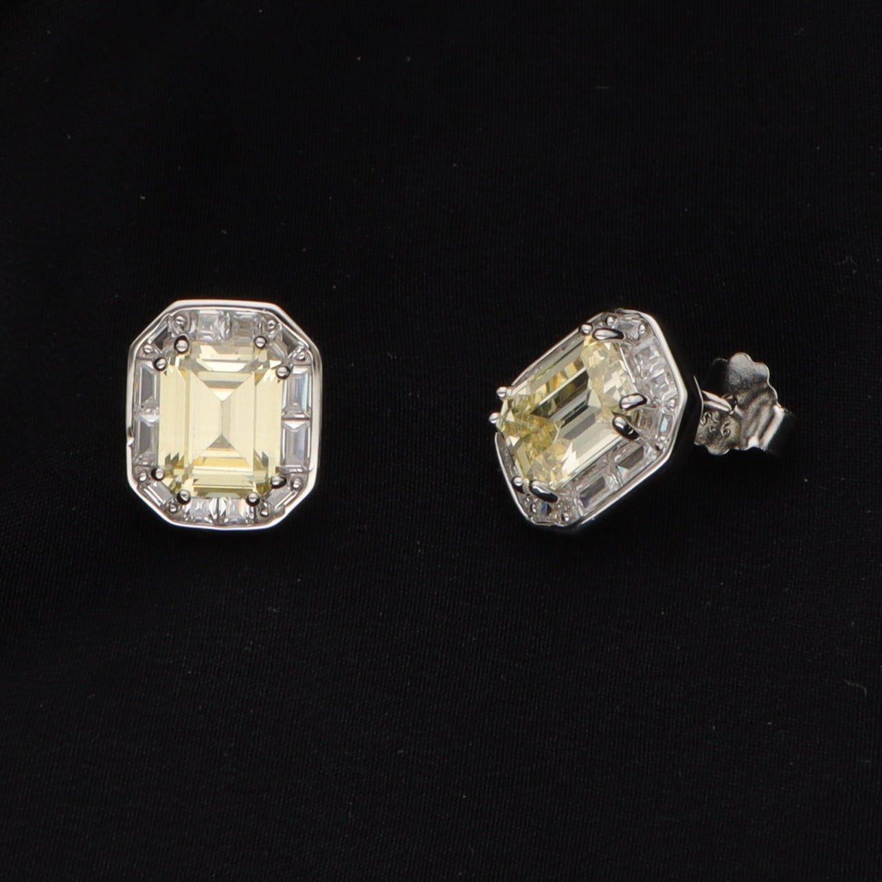 Silver 92. 5 with Yellow Stone Studs