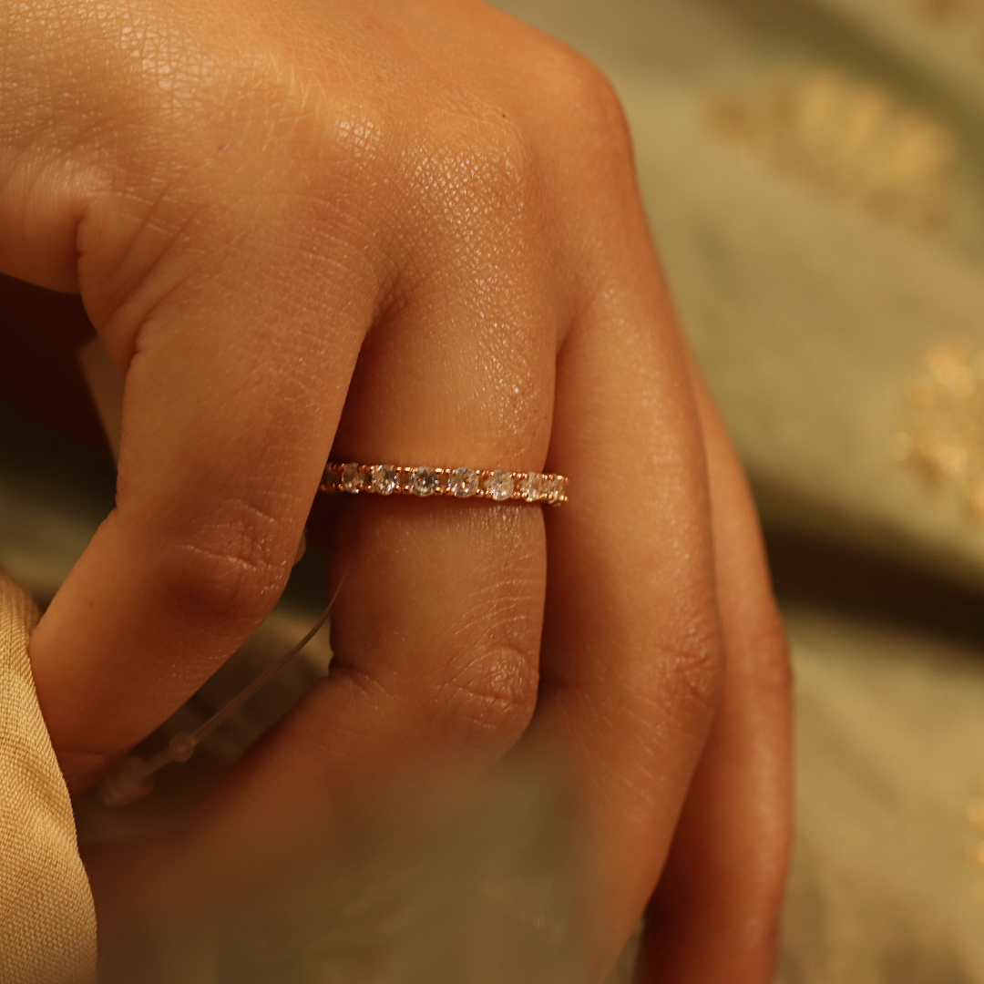 Silver Rose Gold Ring