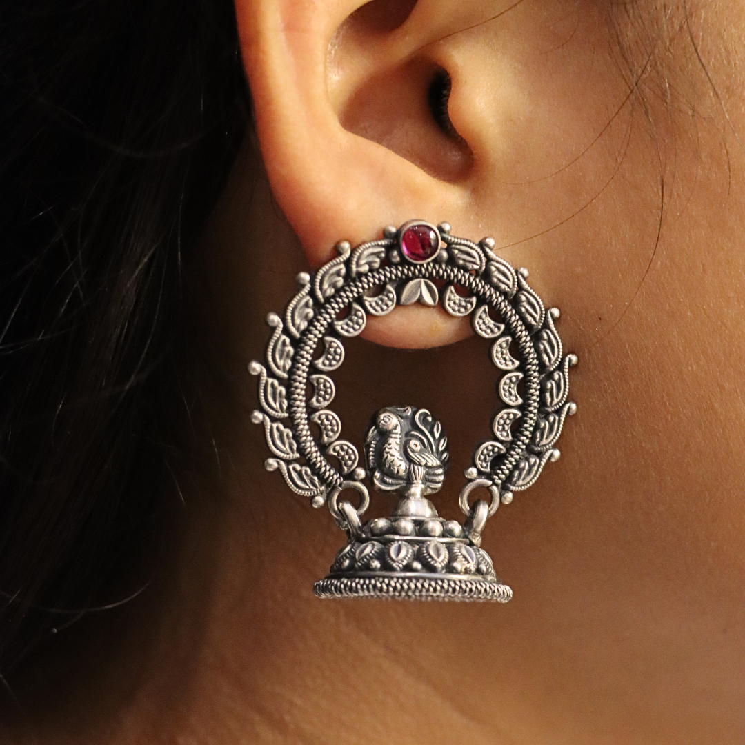 Essence Silver Antique  Earring