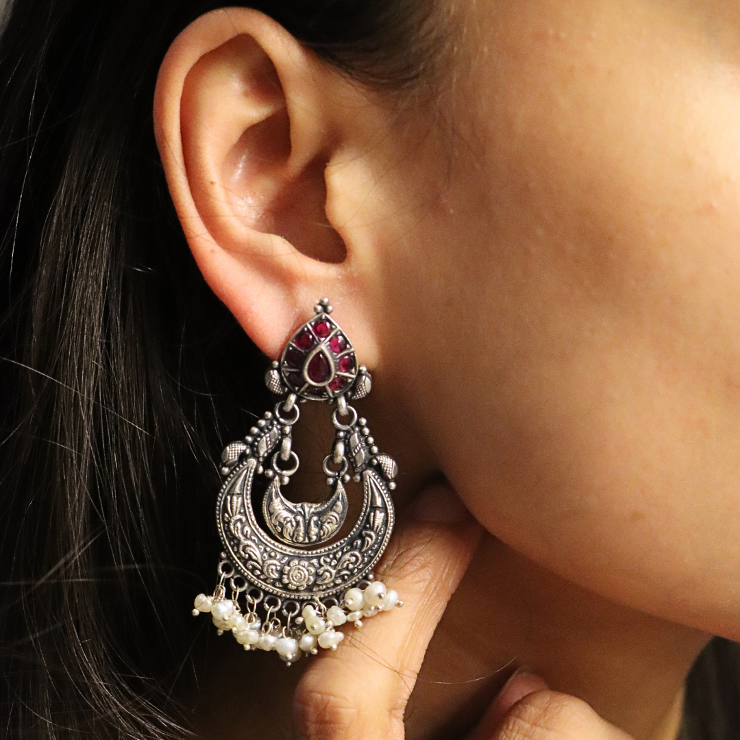 Silver Chandbalis Earing