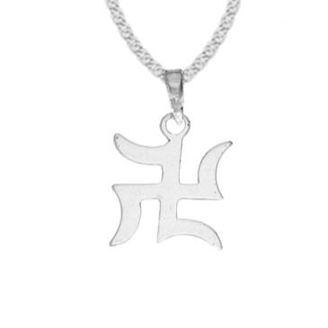 Striking silver Swastik pendant