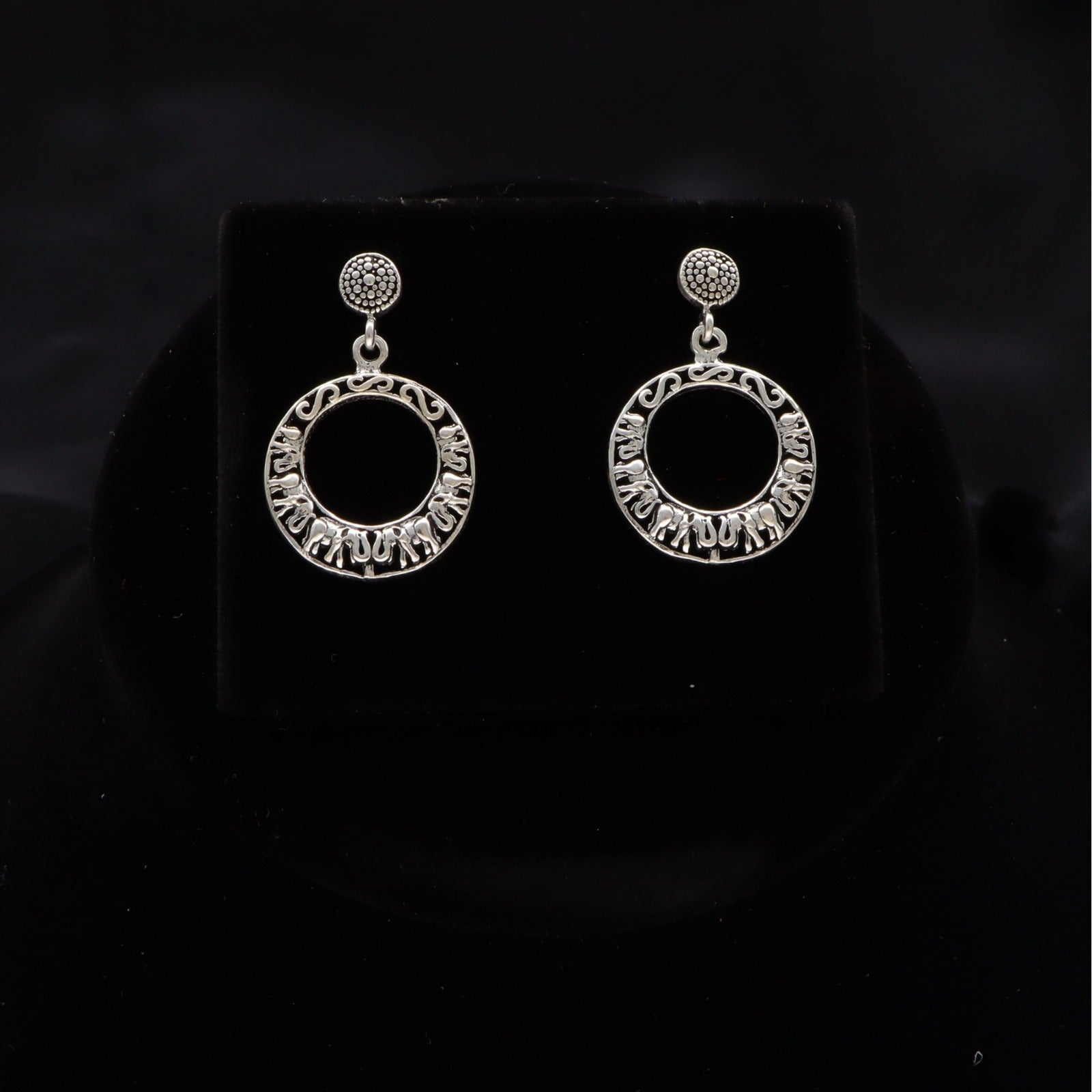 Silver Eardrop Earrings